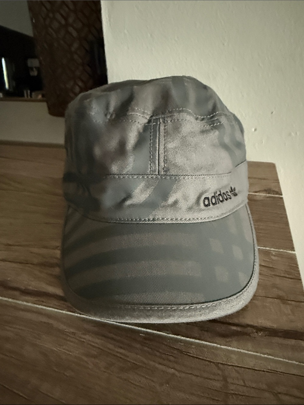 adidas Light Gray Men's Casual Cap with Logo
